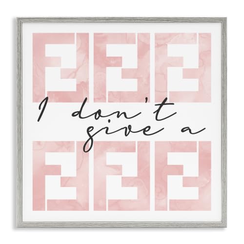 Glam Fashion Humor Graphic, 24 x 24 Inch Framed Giclée Print