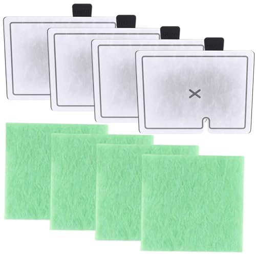 RagQbuK 8 Pcs CF1 Cartridge Filters, Filters for Tank Multiple Pack, 4 Month Service Kit, 4 Cartridges and 4 Algae Pads