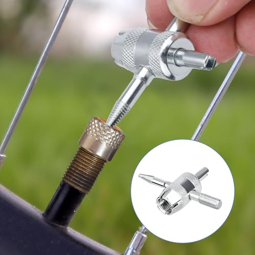 Image of WILLIBEE 4-Way Tire Valve Core Removal Tool | Tyre Valve Stem Remover Puller & Core Wrench | Tire Stem Removal Tool for Car, Bike, Bicycle (Pack of 2)