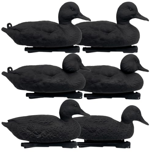 Rig Em Right Blackouts Duck Decoys, 6 Pack