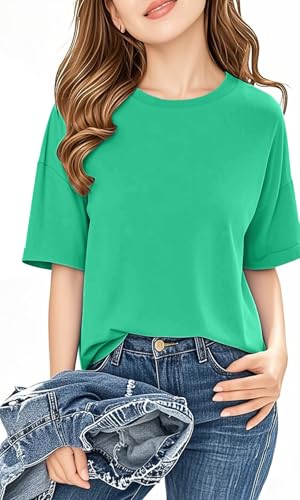 Image of Girls Short Sleeve T Shirts Kids Summer Crewneck Tops Basic Tees 5-14 Years
