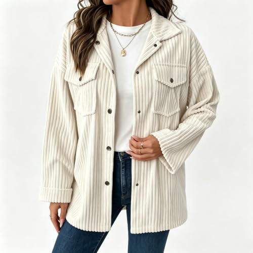 ANANASURF Womens Oversized Coat Button Down Collar Barn Jackets - image 5