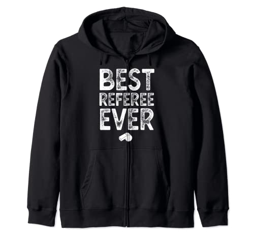 Best Referee Ever Womens Men Kids - Referee Soccer Funny Zip Hoodie