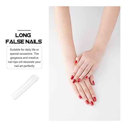 FRCOLOR 504 Unidades De Pontas De Unhas Postiças Em Formato Quadrado Cobertura Completa Substituição
