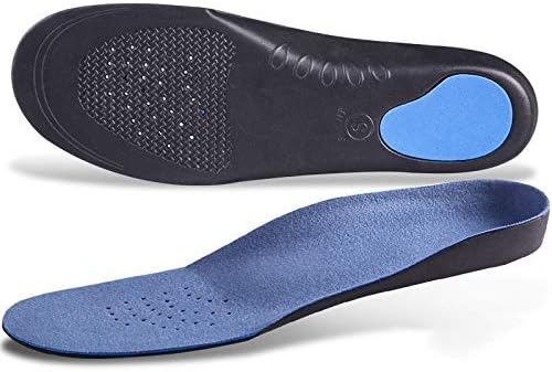SKUDGEAR 2 Pieces Orthotic Insoles for Plantar Fasciitis, Foot Arch, Heel Pain Relief Shoe Inserts for Men and Women (Size: 41-43)