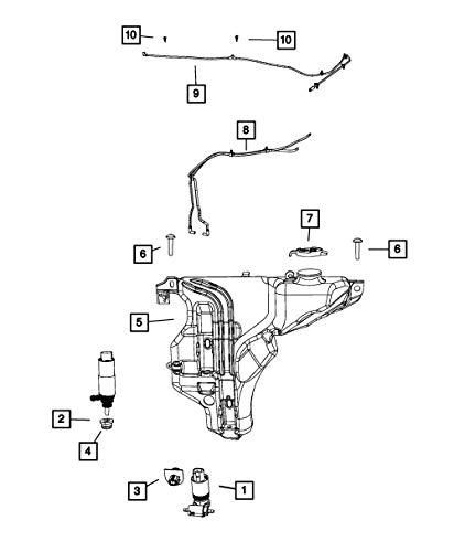 Mopar 55079049AA Windshield Washer Nozzle