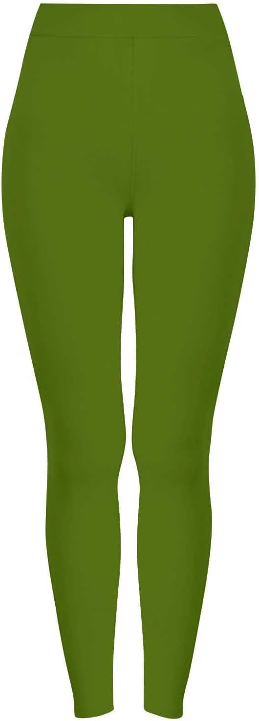 High Waisted Leggings for Women Tummy Control Buttery Soft Yoga Pants Solid Color Gym Workout Running Trendy Pant