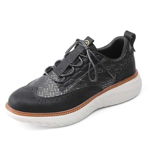 Image of Men's Casual Dress Oxfords Shoes Fashion Business Shoes Wide Feet Lace-up Shoes for Business Office Wedding