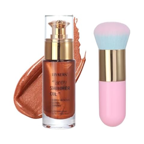 LIYALAN Shimmer Body Oil Golden Brown Cover