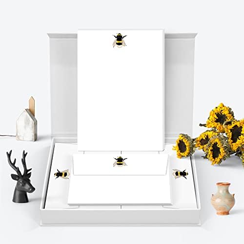 Me Loovely Bumble Bee Letter Writing Paper and Envelopes A5 Size Letters Papers Stationery Supplies for School Home & Office | Christmas Gifts (Pack of 40)