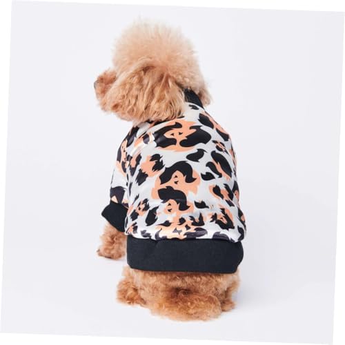 Manteau chaud pour petit chien 2XL gilet en coton imprimé léopard - 8