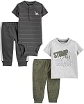 Simple Joys by Carter's baby-boys 4-piece Bodysuit, Top, and Pant SetPants Set