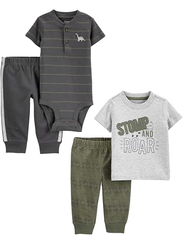 Image of Simple Joys by Carter's baby-boys 4-piece Bodysuit, Top, and Pant Set