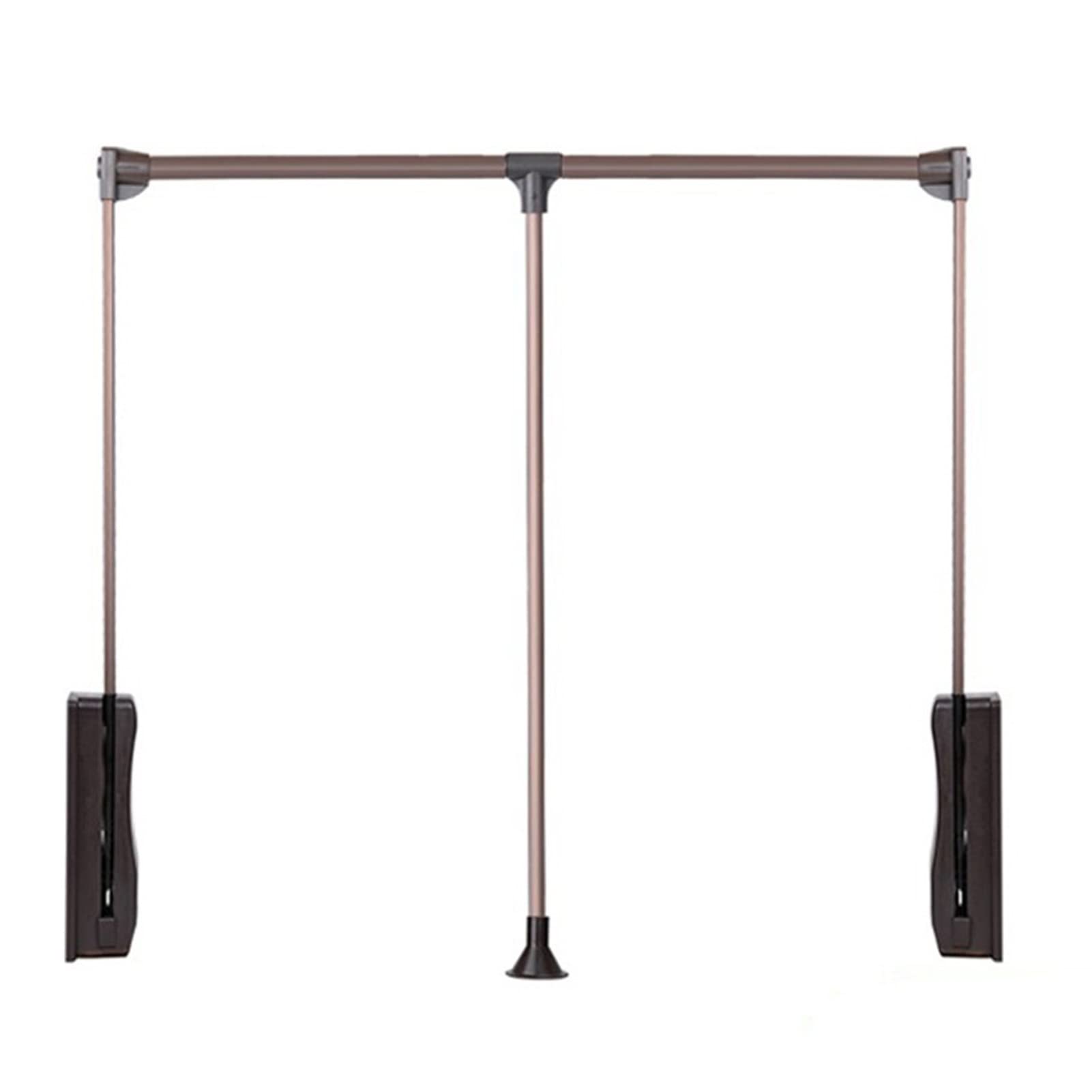 Système de rail de penderie rabattable réglable 450-600 mm charge 20 kg