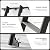 Fredbeck 8ft Rolling Library Aluminium Step Ladder 96" with 4FT Sliding Hardware Track Kit Bottom Wheel Included,for Kitchen,Loft,Warehouses,Bookstore,Atti,Dressing Room,Metal Black