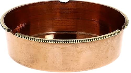 GURU JEE Cenicero de cobre indio hecho a mano, cenicero de 4 pulgadas, hecho a mano Cover