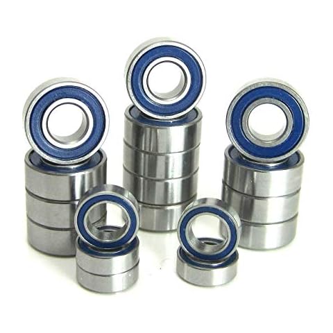 TRB RC Tamiya Hotshot Precision Bearing Kit (18) Blue Rubber Sealed Cover