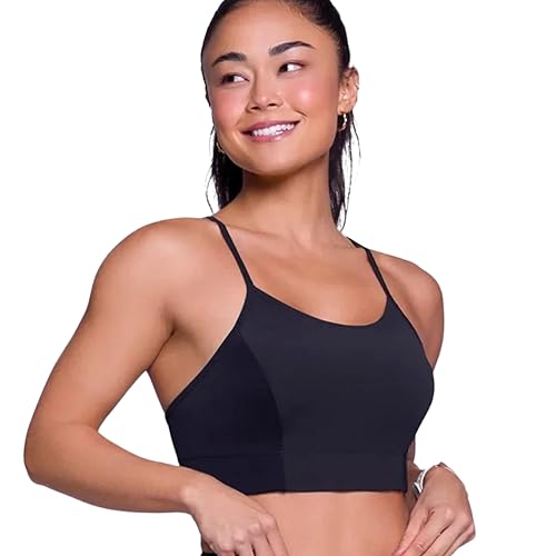 SELENE Top com Recorte Cirrê Bojo Removível Selene Feminino Adulto, Preto, GG
