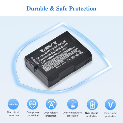 Batterie EN-EL14 pour Nikon D3500 D5600 résout panne énergie