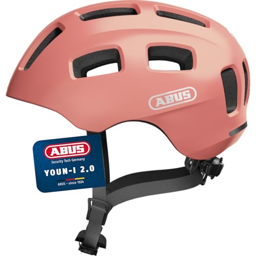ABUS - ABUS Casque de vélo Youn-I 2.0 - avec lumière pour enfants, adolescents et jeunes adultes - pour filles et garçons - -48%