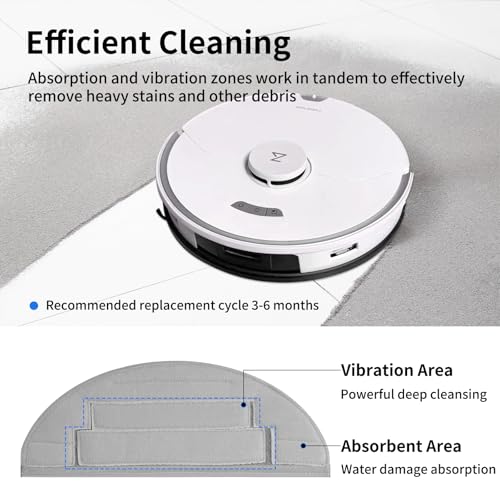 23 PCS Accessories Kit Compatible with Roborock S8 Pro Ultra Robot Vacuum Cleaner,6 Side Brushes,4 HEPA Filters,4 Dust Bags,1 Cleaning Brush,2 Main Brushes,4 Mop Pads,2 Tools by keluke - Image 7