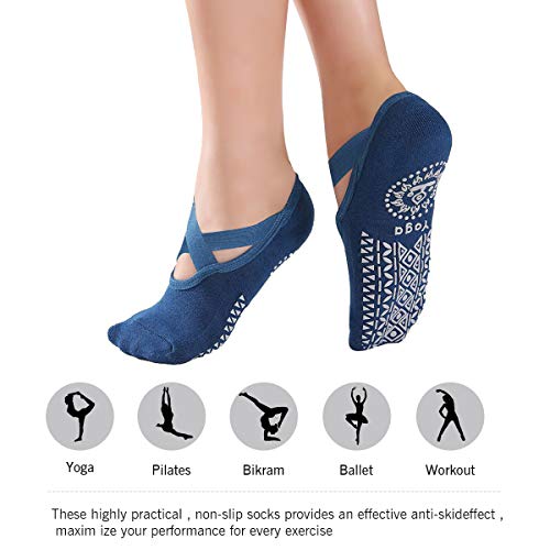 Yoga-sokken voor dames, antislip, pilates, barre, fitness, blote voettraining, antislip sokken - Image 3