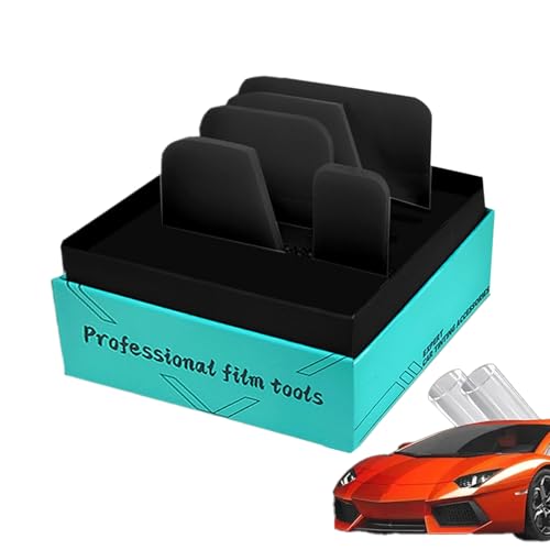 Buerfu Espátula para Película de Ventana | Kit de Instalación para Vinilado de Vehículos,5 Piezas para Película de Ventanas Exhibición Retail Moto Baño Hogar Auto Camión Uso Comercial