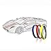 Finest Folia Vinyl Stripe Holograph Tape Pinstriping Striping Sticker 33ft Car Motorcycle Bike RC Car Truck Boat Decal (Hologram red, 0,118“)