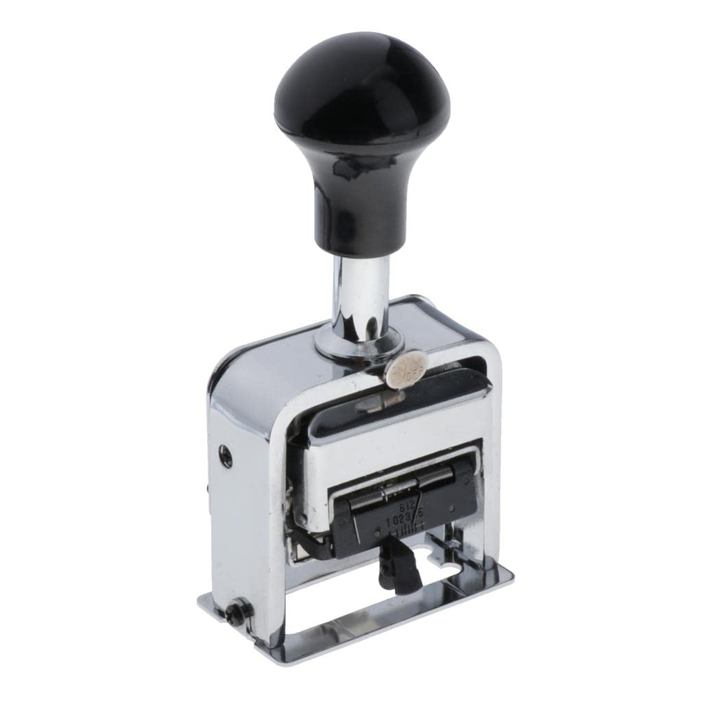 Juego de 2 códigos - Máquina numeradora automática de 8 dígitos - Sello de fecha de metal -208