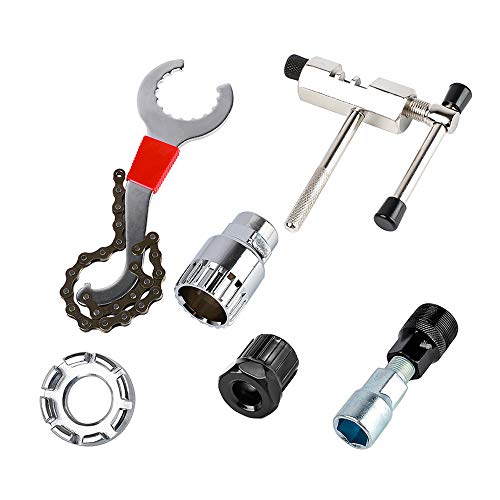 Lasamot Kit de ferramentas de reparo de bicicleta para bicicletas e correntes, cortador de volante,