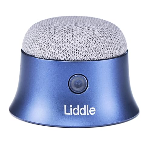 D3 Products Liddle Speaker Pro - Magnetic PortableBluetooth Speaker with Microphone for iPhone 12/13/14/15/16-5W Wireless Audio, 8-Hour Battery, Water-Resistant - Magnetic Attach to Anywhere (Blue)