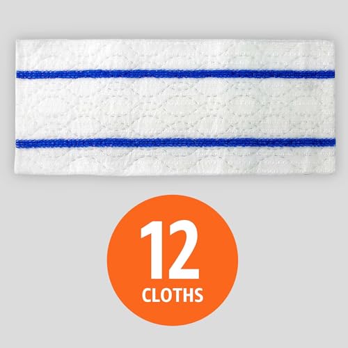 Image of Amazon Basics Wet Mopping Cloth Refills, Floor Cleaning, Fresh Scent, 12 Count (Fits Swiffer Sweeper Mop Heads)