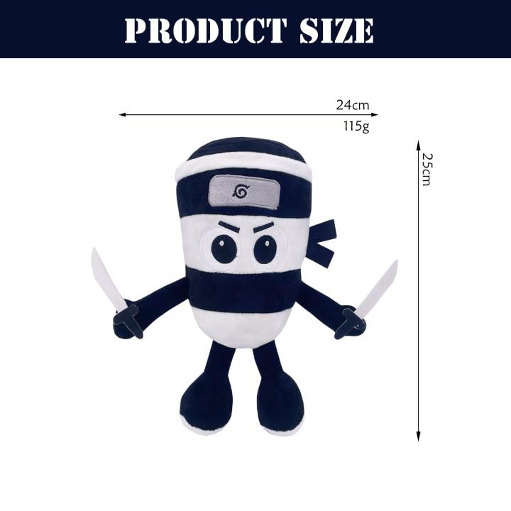 Italian Brainrot Plush - 12cm Tung Tung Sahur Funny Plushie, White - Image 2
