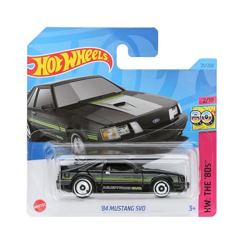 Hot Wheels 84 Mustang SVO 1:64 Negro miniatura 1