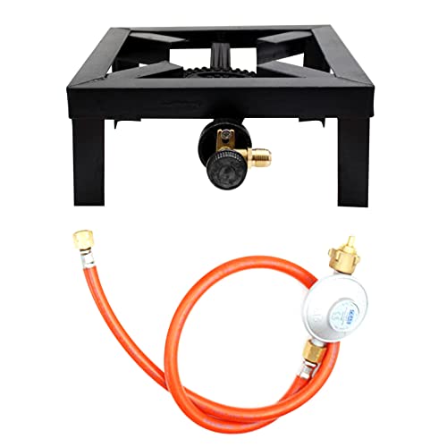 Preisvergleich Produktbild Exnemel Tragbarer Gasherd, Kochring Gusseisenbrenner Großer LPG-Herd für Camping Wohnmobil RV Möbelbeschläge, RV 6000W