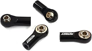Integy RC Model C30946BLACK Alloy Machined M3 Size Short Ball Ends Type Tie Rod Ends, Ball Links L=22mm