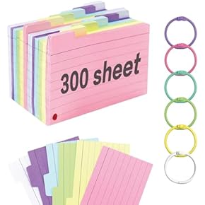 フラワーコミックス カセットインデックスカード 15枚セット プラケース用インデックスカード 薄手 罫線 JP-IND13100 [100シート /1