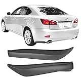 IKON MOTORSPORTS, Rear Bumper Lip Compatible With 2006-2013 Lexus IS250 IS350 Base Sedan, Matte Black PP Rear Lip Finisher Under Chin Spoiler Splitter Valance Bumper Fascia