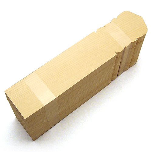 仏壇屋 滝田商店 経木塔婆(水塔婆) 1尺(200枚セット) (長さ30cm×巾6.3cm)◆寺院用仏具【滝田商店発行 証明書付】