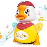 Juguetes sensoriales movil Bebe,Pato eléctrico de Juguete para niños con música y Luces Que Baila, Juguetes educativos para niñas niño de 3-10 años,Regalo de cumpleaños y de Navidad Originales
