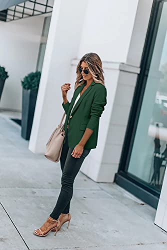 Green Blazer For Women Lightweight Casual Boyfriend Plus Size Dress Jacket Suits(2Xl) #TOP3