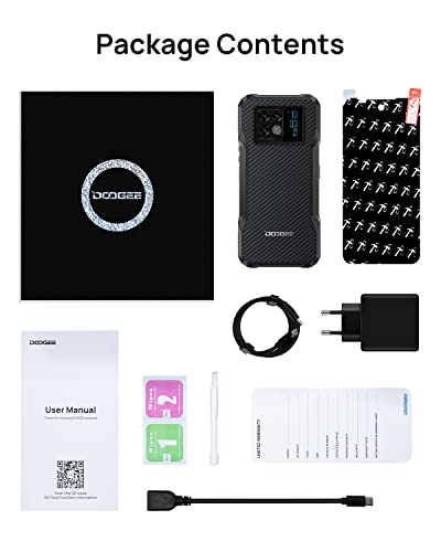 Doogee 5G Rugged Smartphone Unlocked V20 (2022) 6.43'' Amoled Dotdisplay, 64Mp And 20Mp Night Vision Camera, 6000Mah, 8Gb+256Gb Android 11 Unlocked Cell Phone, Ip68 Waterproof Rugged Cell Phone, Nfc #TOP7