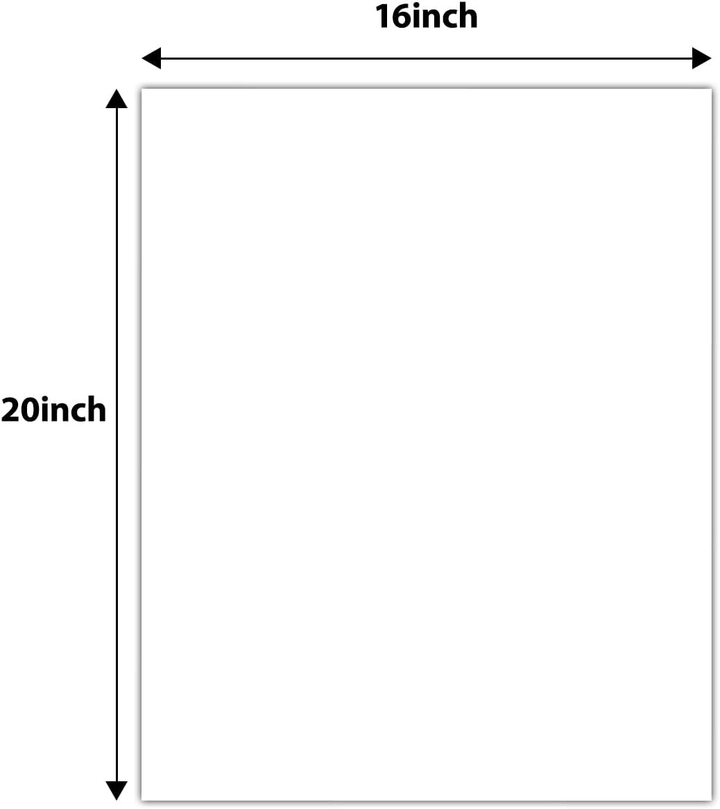 Golden State Art, Pack of 10 Uncut 16x20 White Mats Matboards, Acid Free Backing Matt Board for Photos, Frames, DIY Projects - Image 2