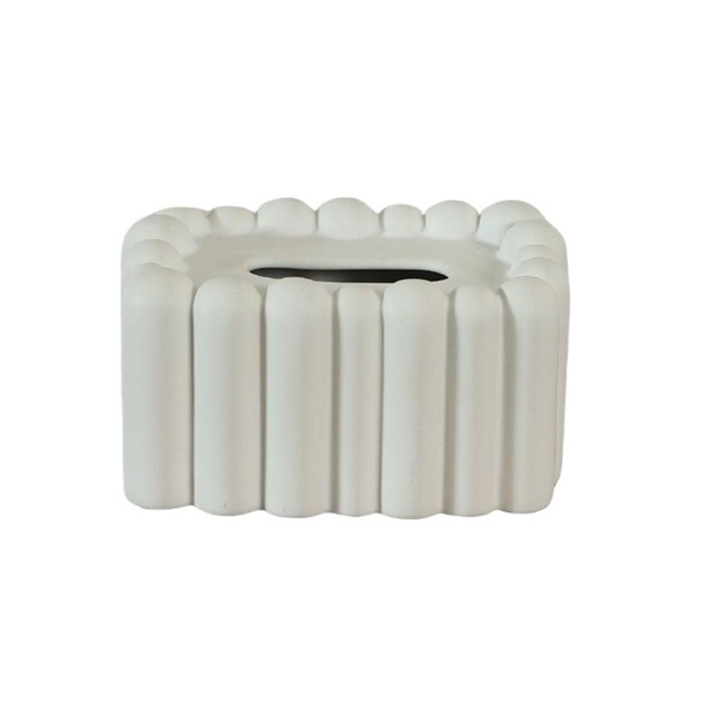 Tissue Case Tissue Box Ceramic Solid Color Vertical Home Creative Multifunctional Holder Tissue Dispenser