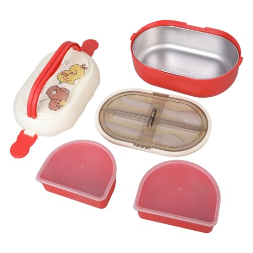 二層ランチコンテナ 1600 ミリリットル断熱食品グレード PP + 材料子供のための学校のピクニック使用電子レンジ安全なお弁当箱子供のため