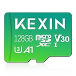KEXIN 128GB Micro SD Card, Micro SDXC Memory Card for 4K Camera Pro, UHD Video for GoPro, Action Camera, Drone, Smartphone, R/W up to 90/35MB/s TF Card UHS-1, U3, A1, V30, SD Adapter Include