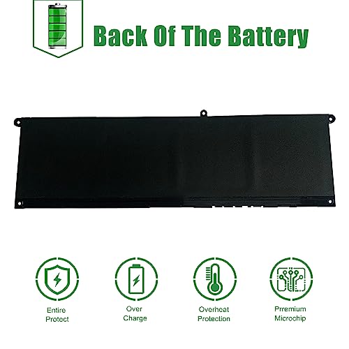 Image of TN70C Laptop Battery Replacement for Dell Inspiron 5320 5630 Vostro 5320 Series Notebook 0JGCCT JGCCT 0N9XX1 N9XX1 Black 15.2V 64Wh 4000mAh
