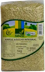 Arroz Agulha Integral Orgânico Coopernatural 1kg