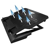 AABCOOLING NC65 - Podstawka chłodząca do Laptopa, Podkładka z 2 wentylatorami do Komputera Przenośnego, Chłodzenie Laptopa na USB, Stojak Cooler