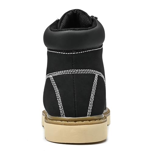 Image of MENS Work Boot High-tops Slip Resistant Protective Leather Shoes Outdoor Sports Fluffing Warm Shoes In Winter Cotton-padded Shose.
